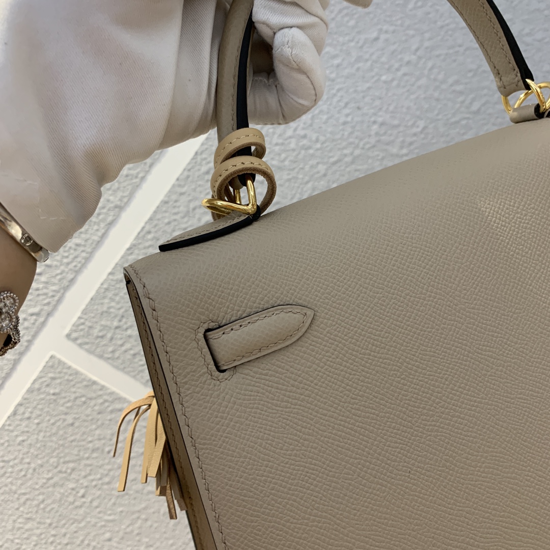 에르메스 켈리백25 엘리펀트그레이 금장 앱송